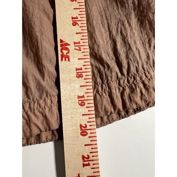 Nike retro parachute tan pink embroidered logo shorts sz XL streetwear lounge - Picture 10 of 13